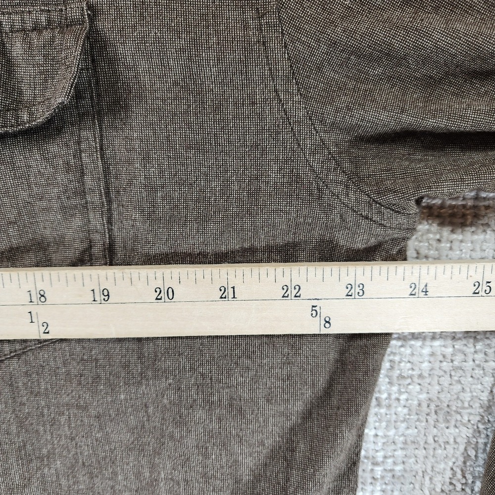 Kuhl 100% Cotton Shirt Mens XL Brown Button Up Long Sleeve Outdoors Hiking - Picture 6 of 13